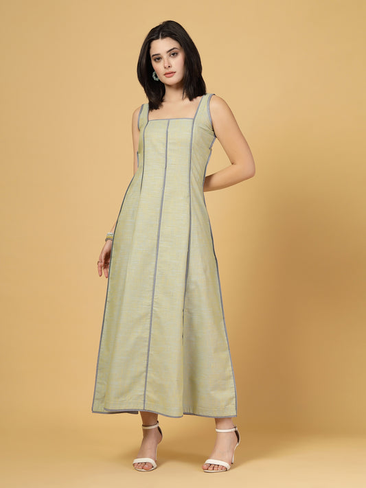 Flared Dress with Detailing